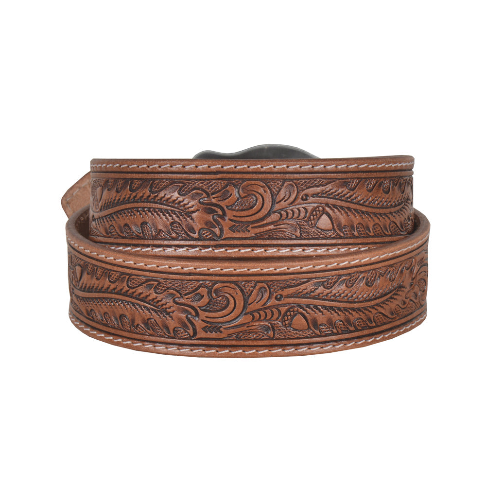Tooled Leather Belt
