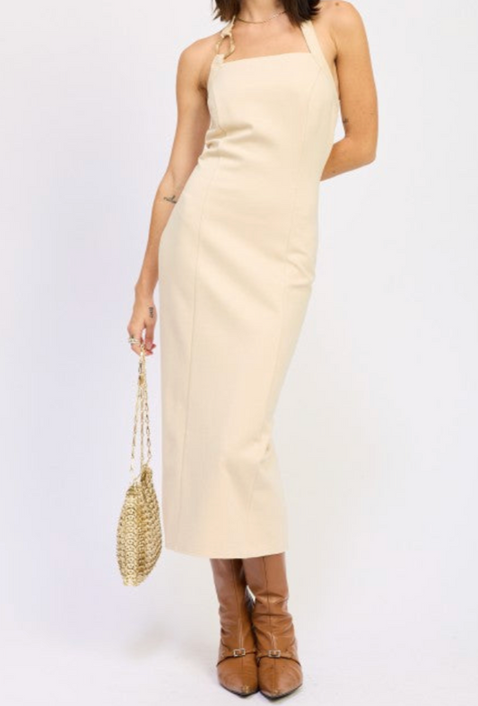 Halter Midi Dress in multiple colors