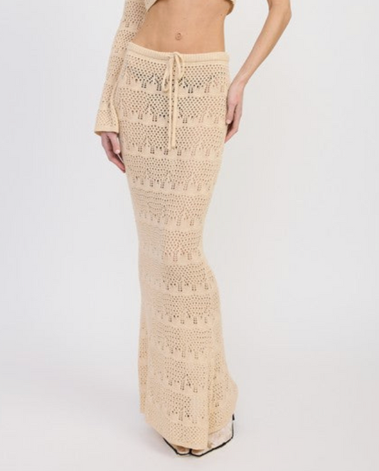 Chic Crochet Maxi Skirt