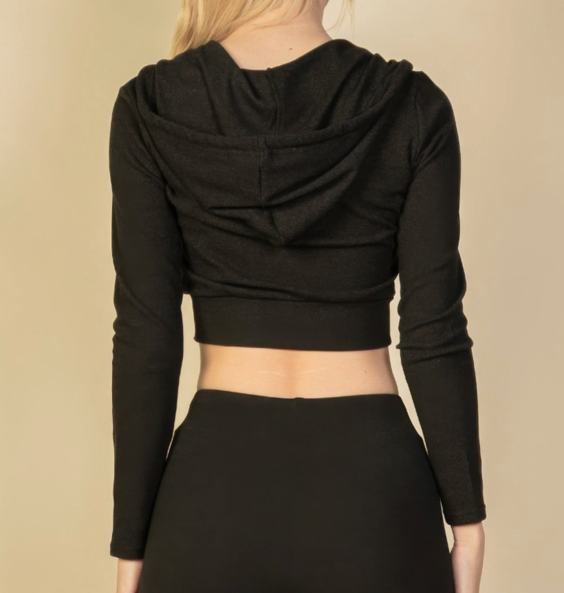Crop Zip Hoodie in multiple colors