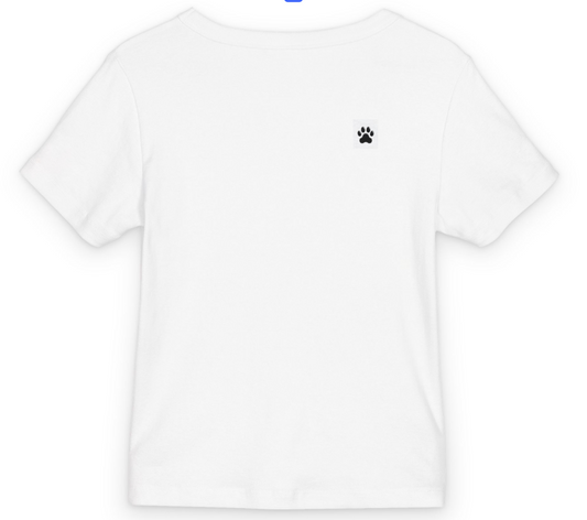 Dogs Before Dudes AS Crop Tee - black font