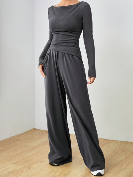 Stevie Long Sleeve Top and Pants Set in multiple colors