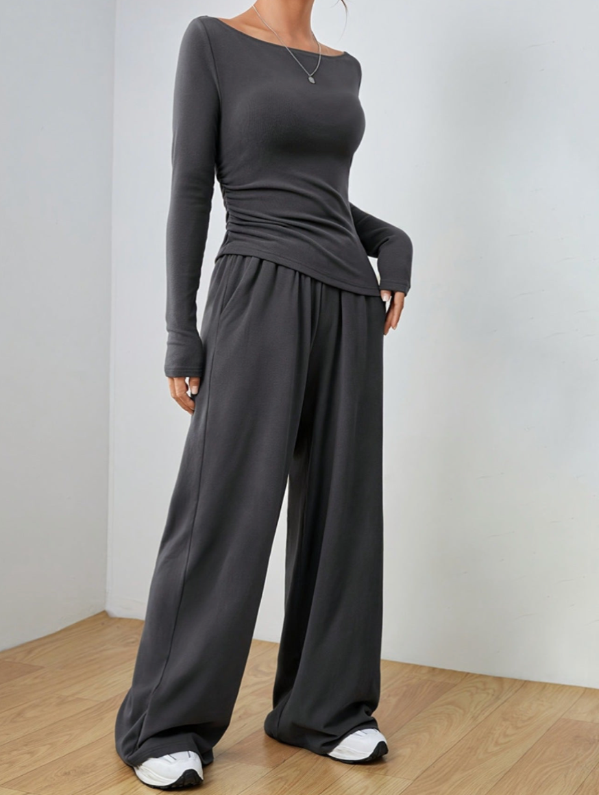 Stevie Long Sleeve Top and Pants Set in multiple colors