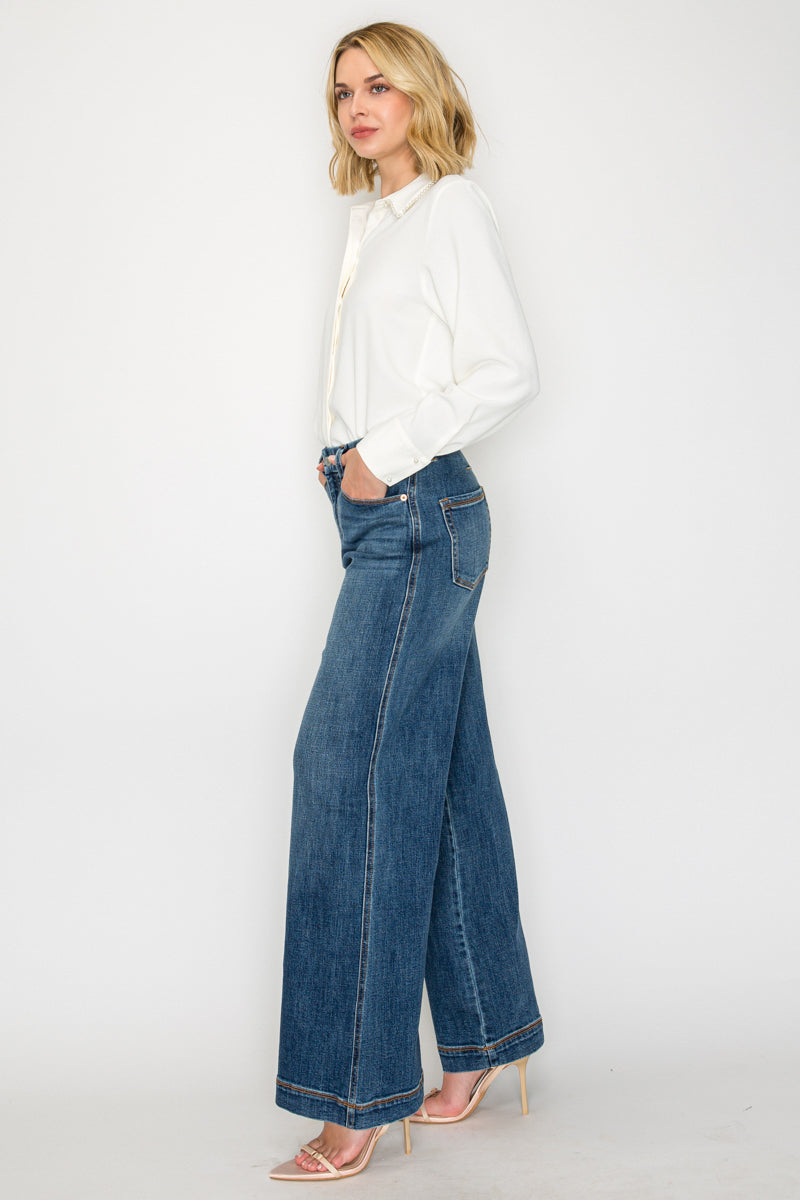 The Genevieve Jean - Relaxed High Rise Palazzo by Artemis Vintage