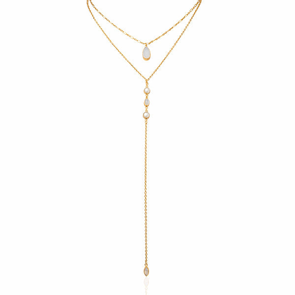 The CANTIK 2 in 1 Necklace in silver and gold