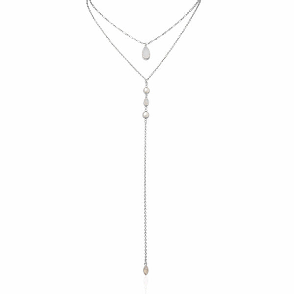 The CANTIK 2 in 1 Necklace in silver and gold