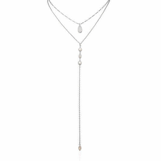 The CANTIK 2 in 1 Necklace in silver and gold