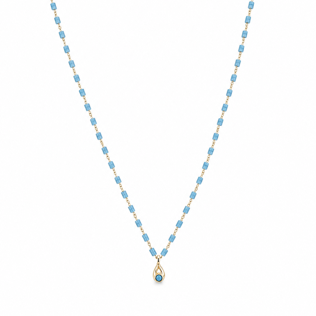 NEW - Turquoise Teardrop Necklace