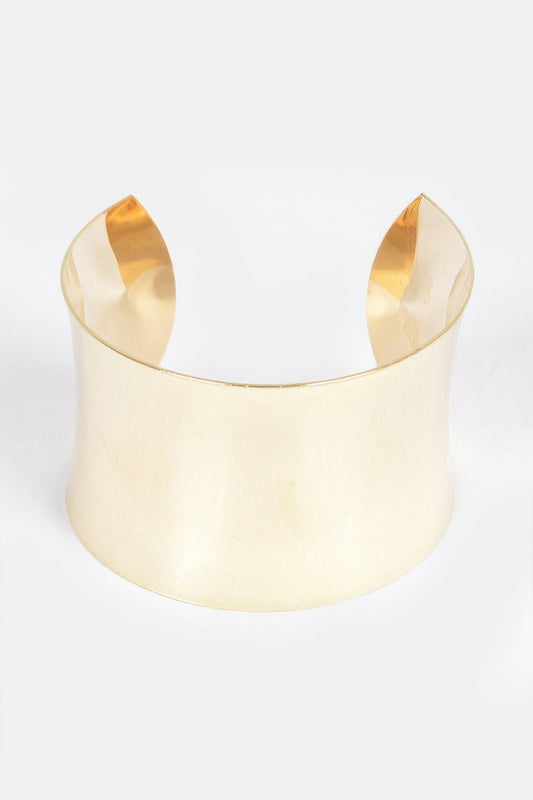 Metal Cuff in gold and silver