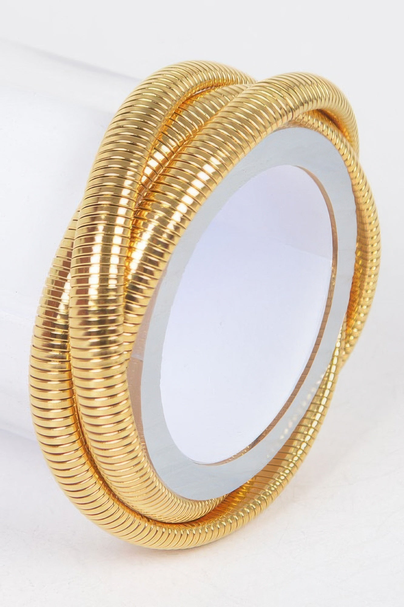 Triple Stretch Chain Bracelet in gold and silver