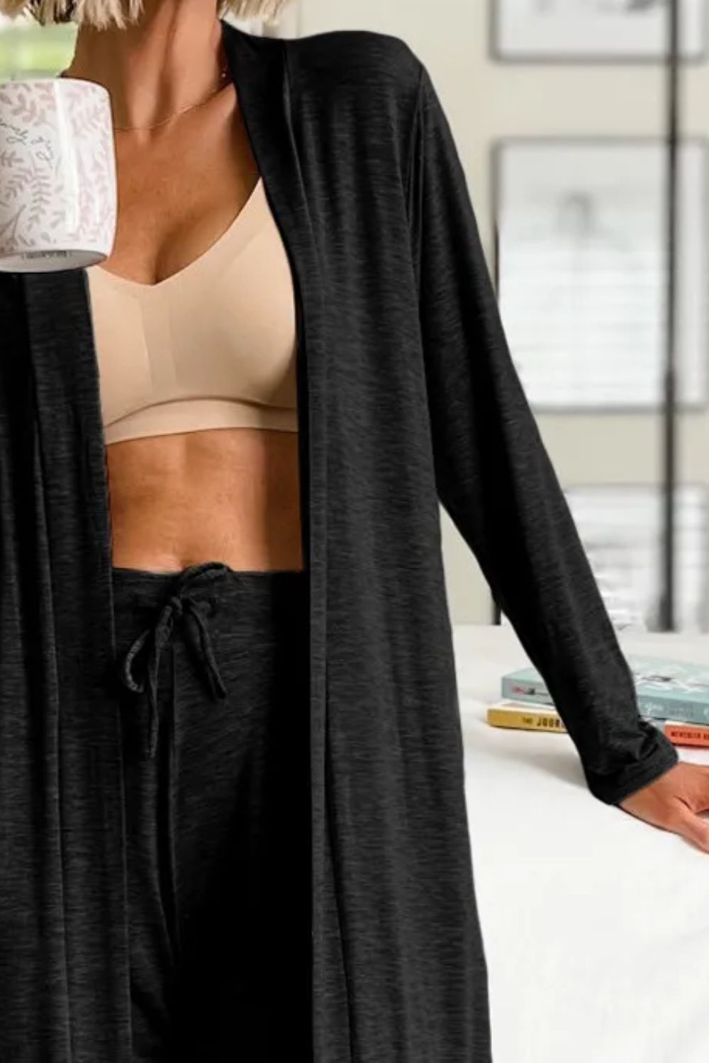 Mara Long Cardigan and Pants Lounge Set in multiple colors