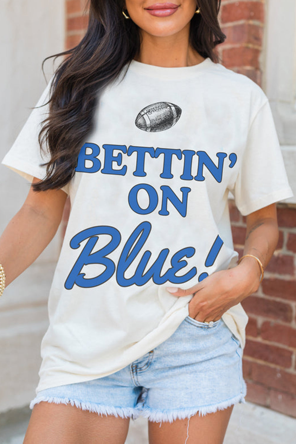 BETTIN ON Blue/Red T Shirt
