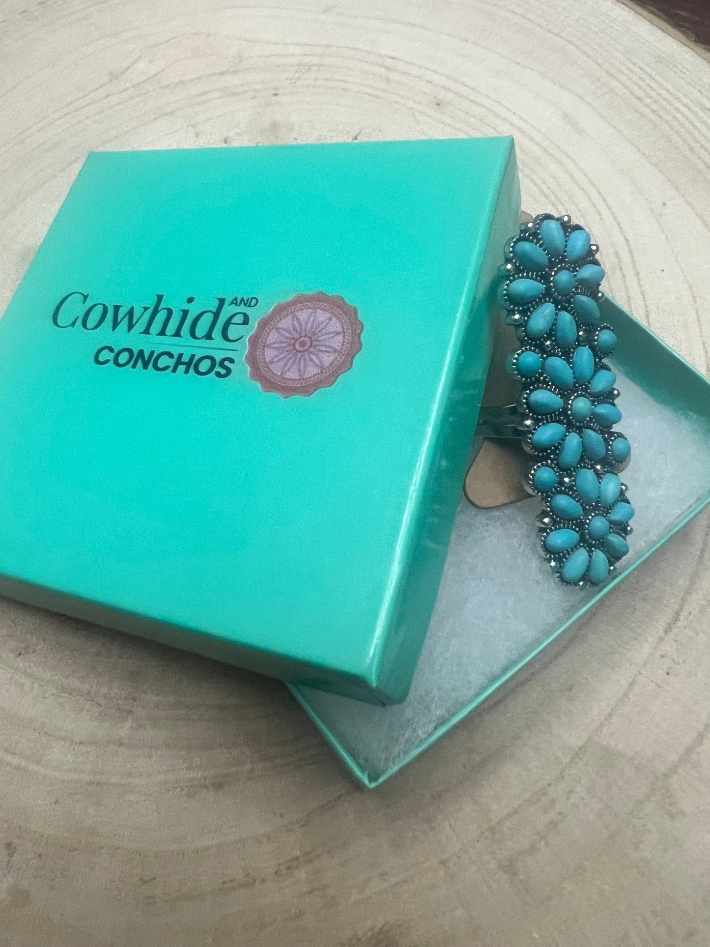 Turquoise Adjustable Cluster Statement Ring