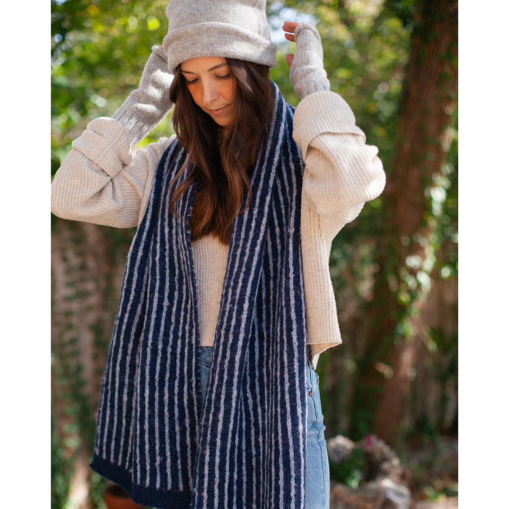 Essential Knit Alpaca Beanie in Gray