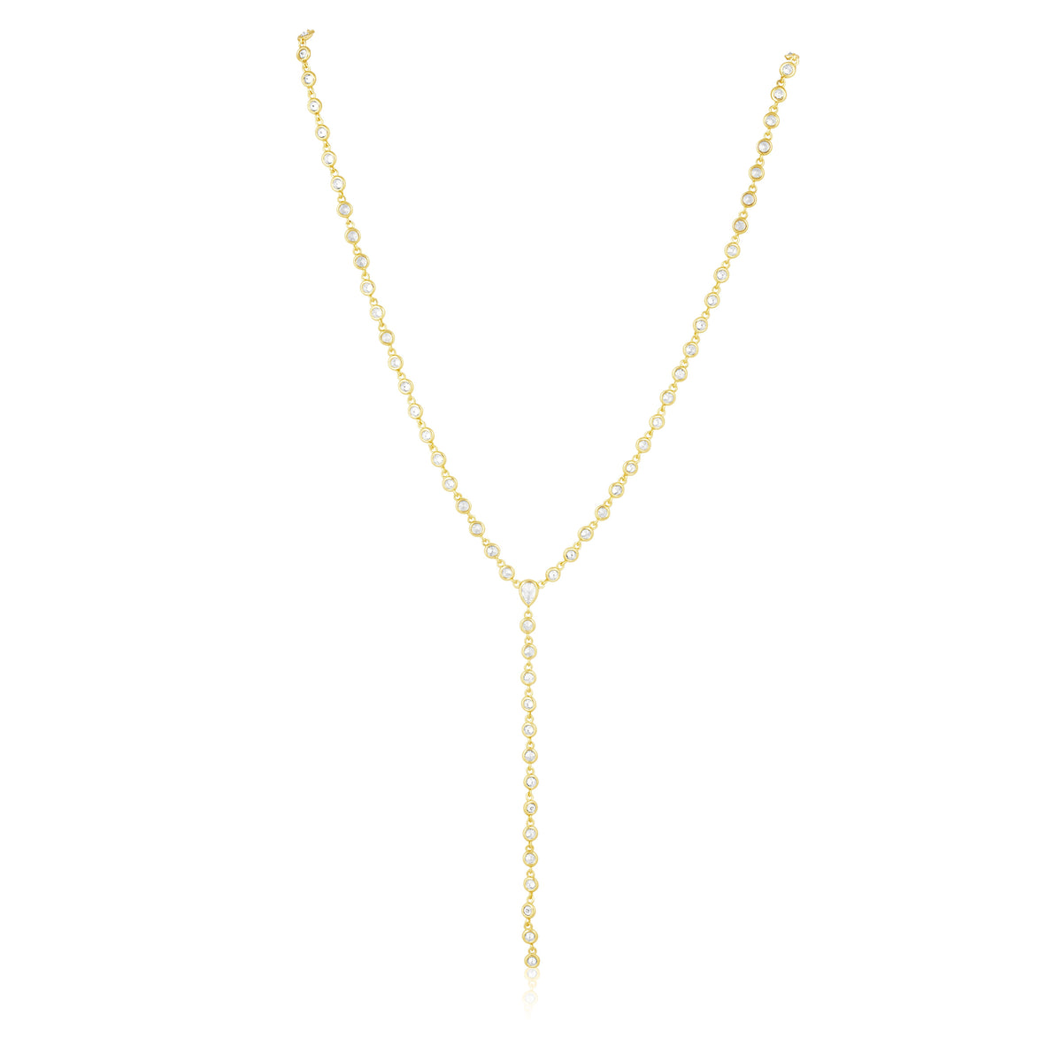 NEW - Anastasia Lariat Necklace in gold and silver