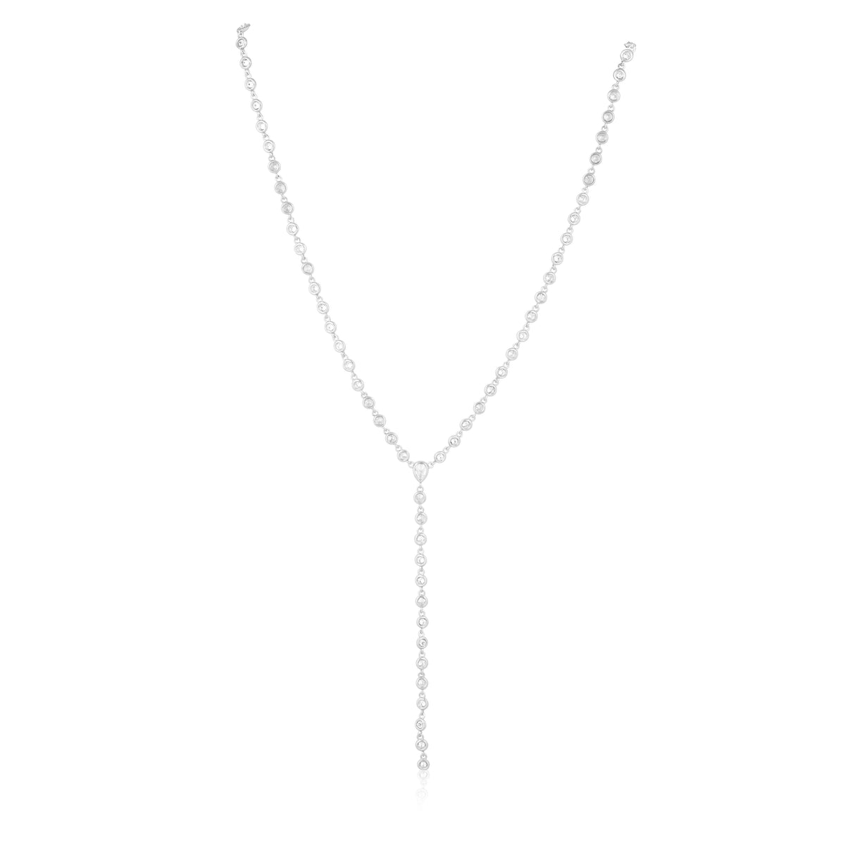 NEW - Anastasia Lariat Necklace in gold and silver