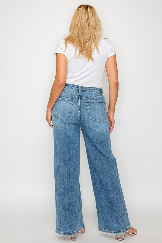 The Nadia Jean - High Rise Wide Leg Jeans by bytos