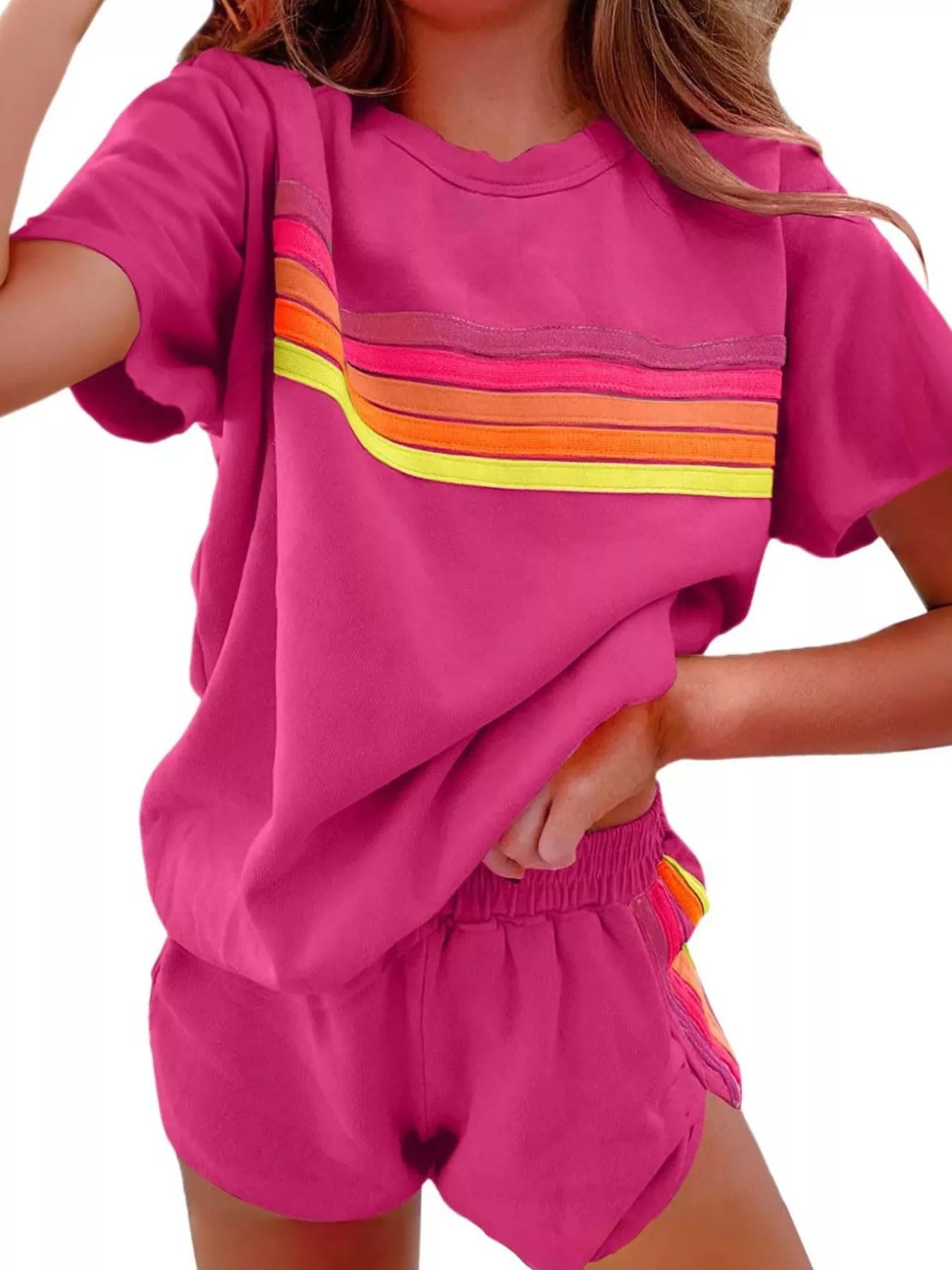 Rainbow Striped Set in multiple colors
