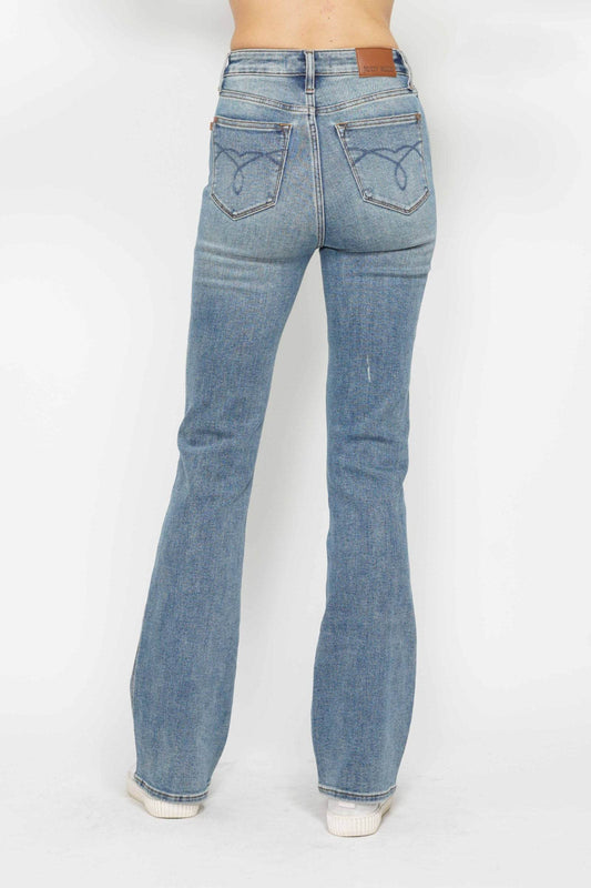 The Estelle Jean - High Rise Bootcut Jeans with Tummy Control by Judy Blue (long, regular, short lengths)