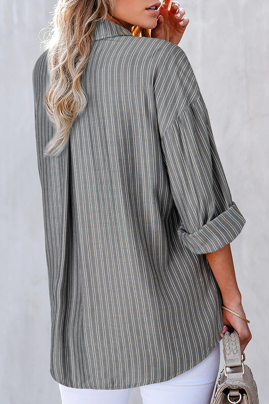 Button Down Striped Shirt