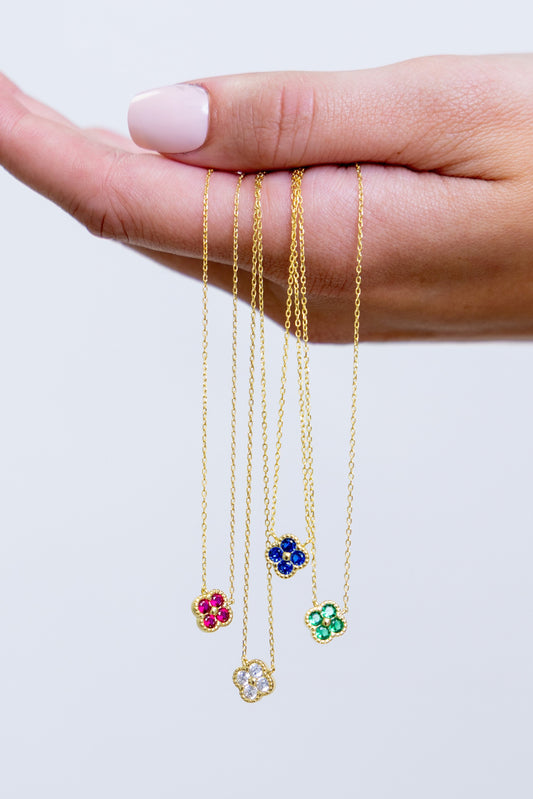Mini Gracie Pendant Necklace in gold and silver