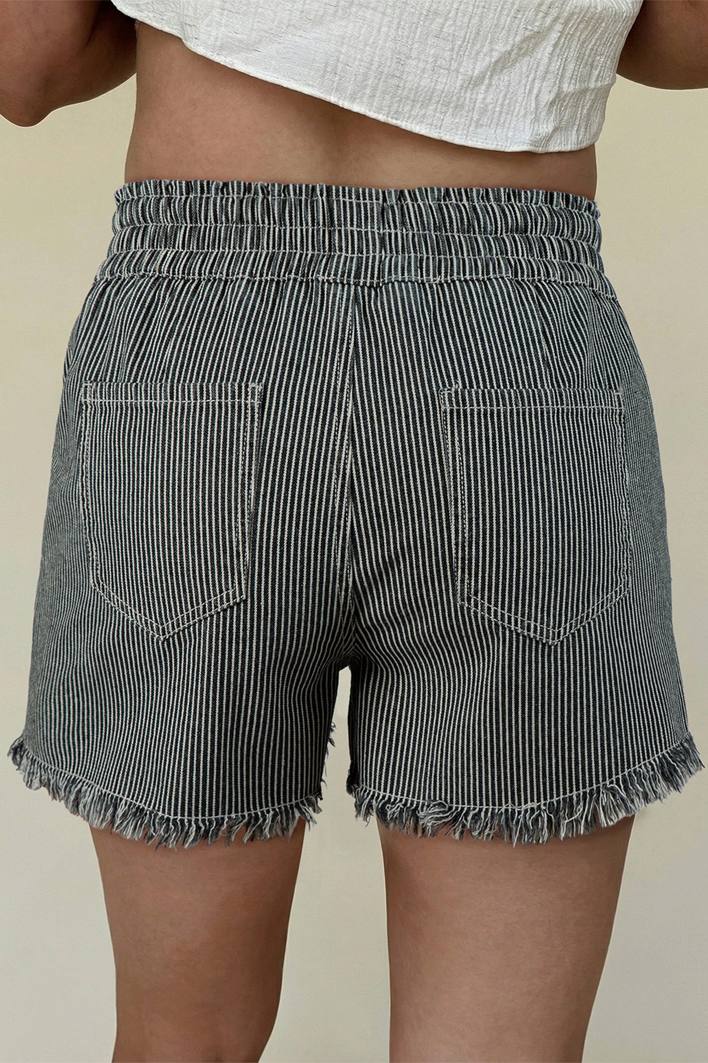 Campbell Elastic Waist Shorts