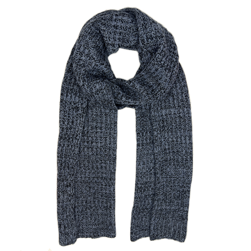 Marled Storm Knit Cashmere Scarf-0