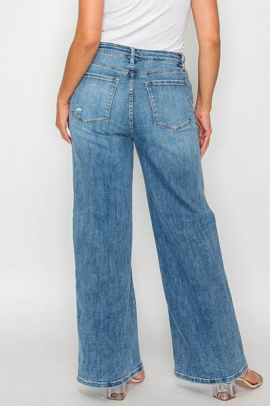 The Nadia Jean - High Rise Wide Leg Jeans by bytos