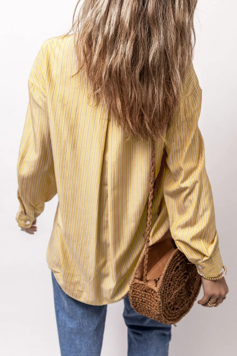 Striped Button Down Long Sleeve Shirt in multiple colors