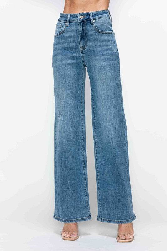 The Nadia Jean - High Rise Wide Leg Jeans by bytos