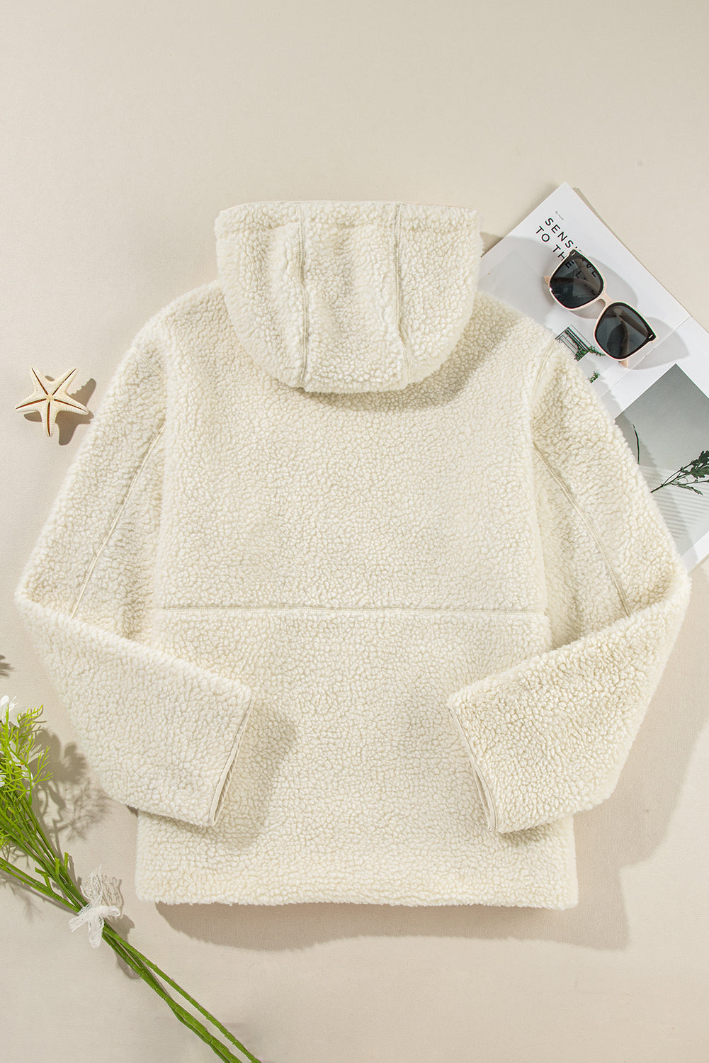 Fleece Hooded Jacket in multiple colors