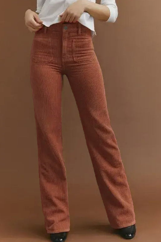 Front Pocket Corduroy Pants in multiple colors