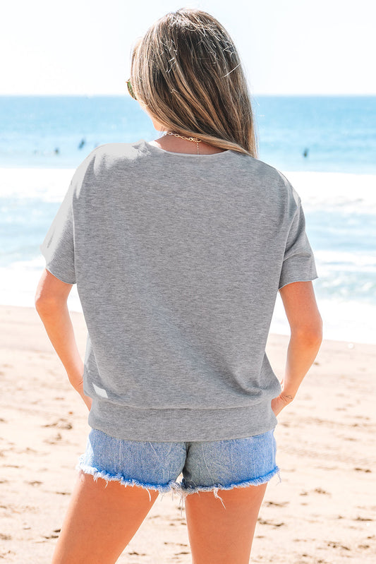 USA Notched Neck Tee