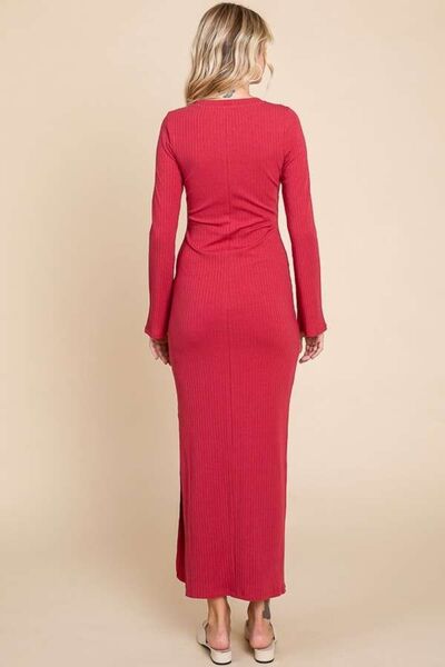 Bodycon Bell Maxi Dress