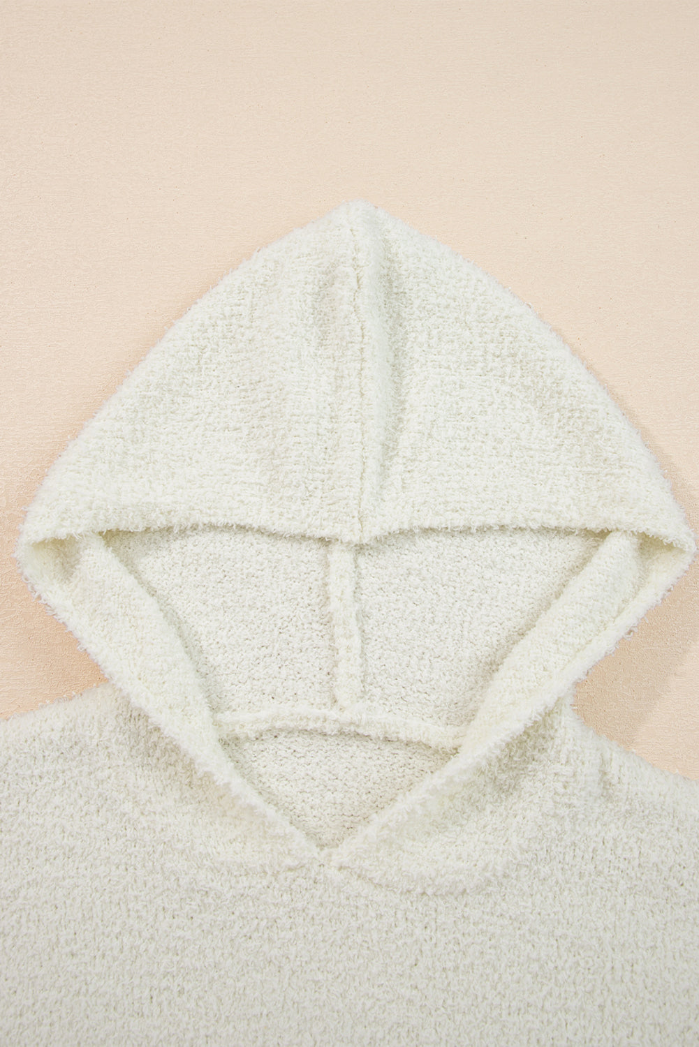 Striped Hooded Popcorn Sweater