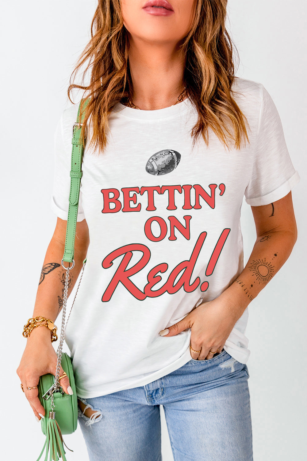 BETTIN ON Blue/Red T Shirt