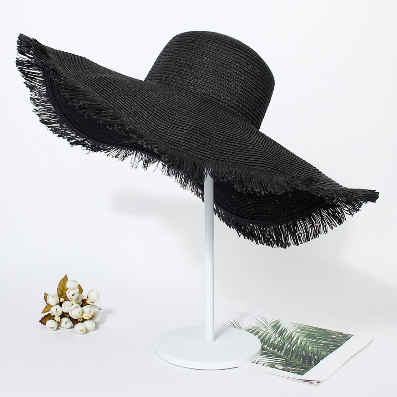 Big Brim Foldable Straw Sun Hat in multiple colors