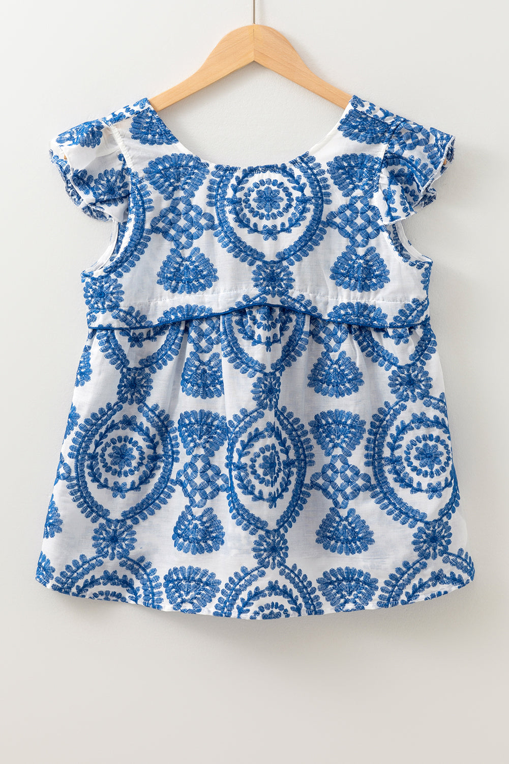 French Flutter Sleeve Blouse