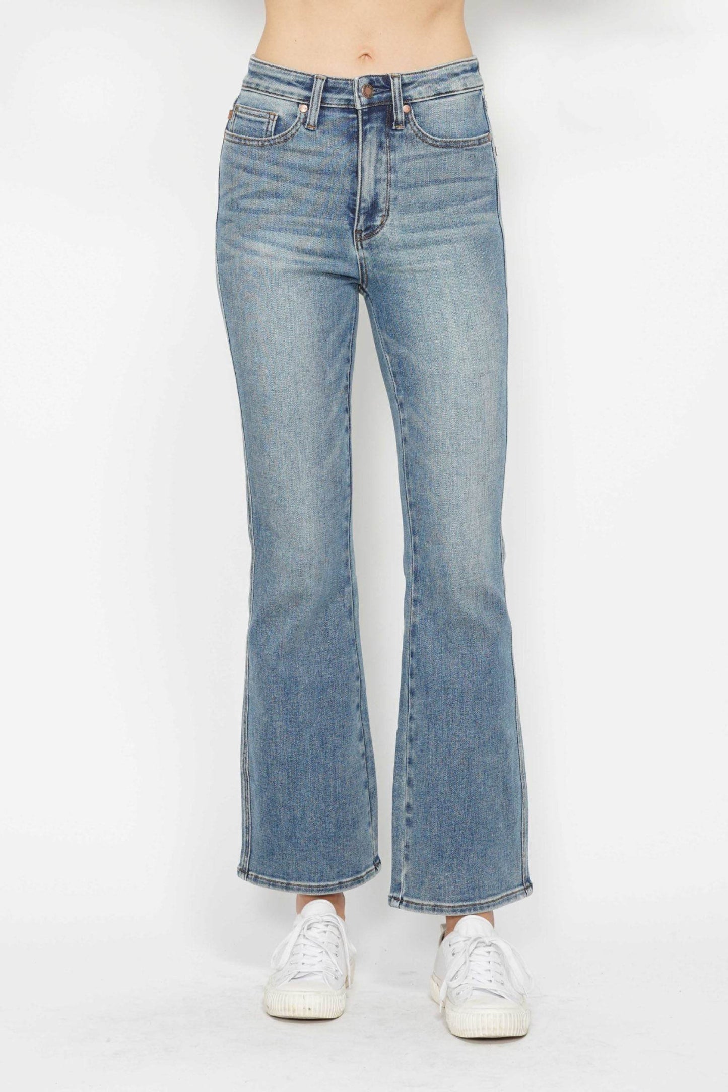 The Estelle Jean - High Rise Bootcut Jeans with Tummy Control by Judy Blue (long, regular, short lengths)