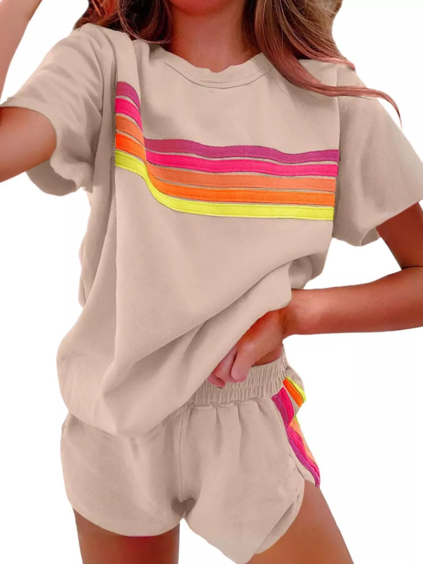 Rainbow Striped Set in multiple colors