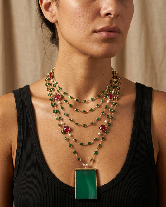 Multi-Strand Pendant Necklace