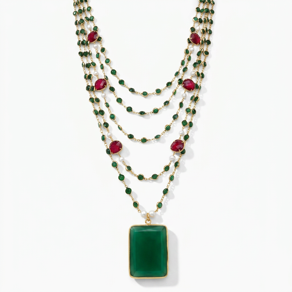Multi-Strand Pendant Necklace