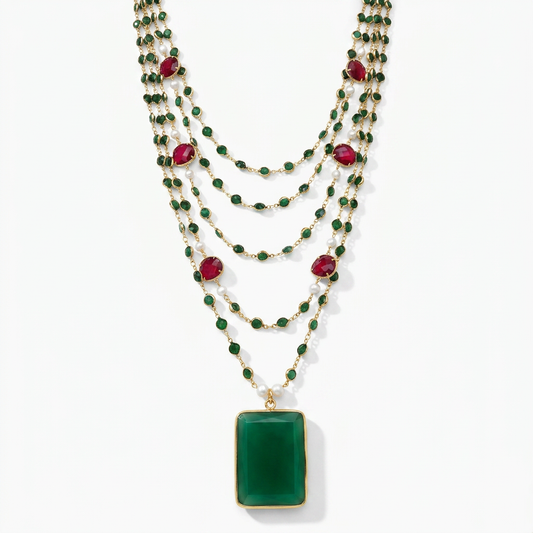 Multi-Strand Pendant Necklace