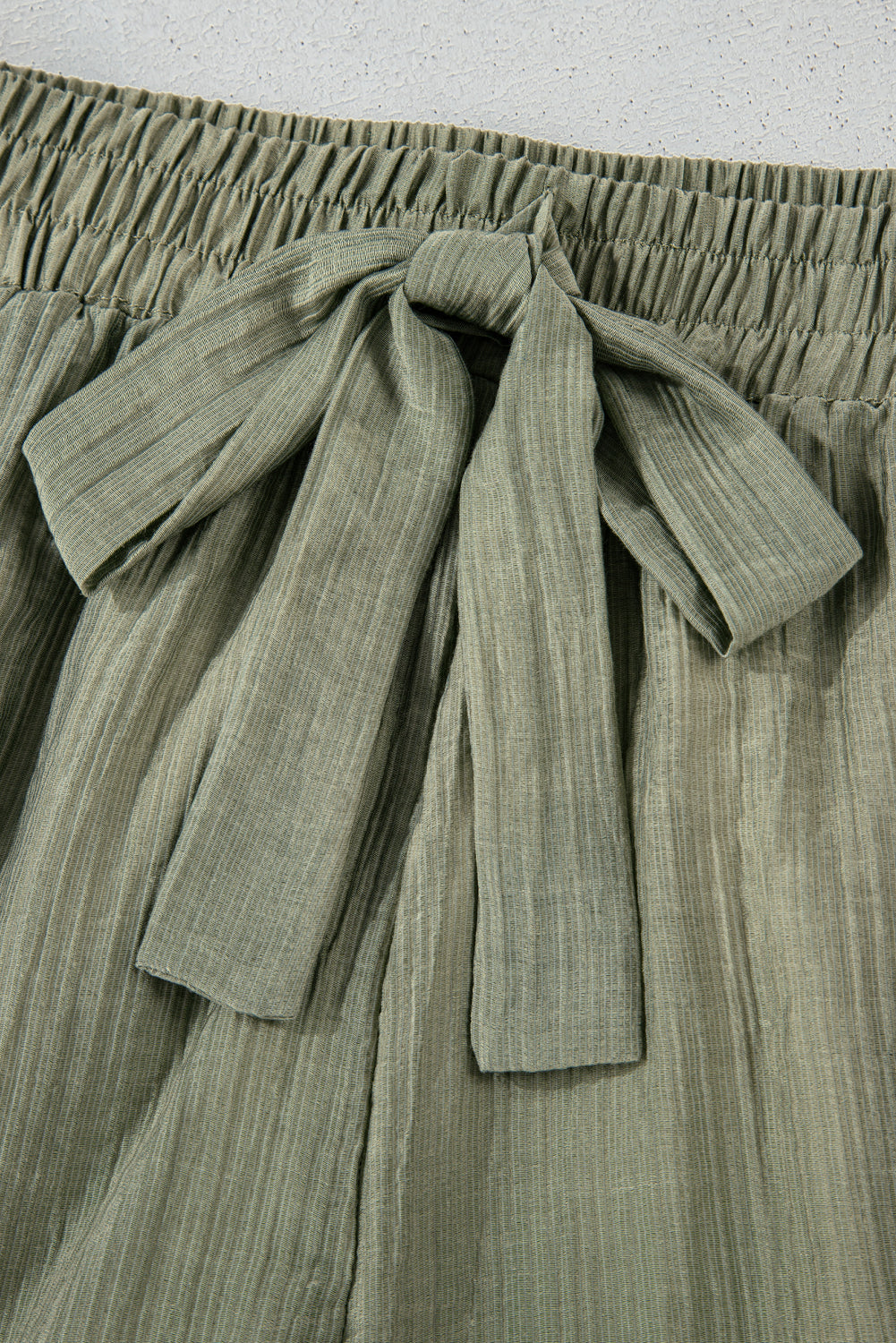 Laurel Green Ruffle Hem Shorts