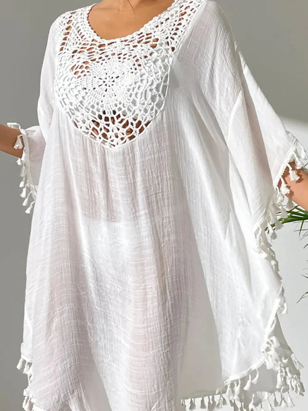 Tassel Cutout Cover-Up in multiple colors