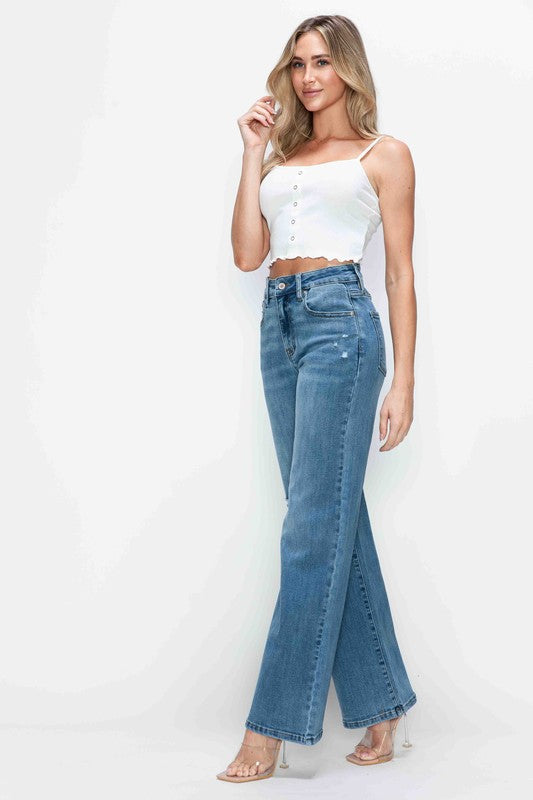 The Nadia Jean - High Rise Wide Leg Jeans by bytos