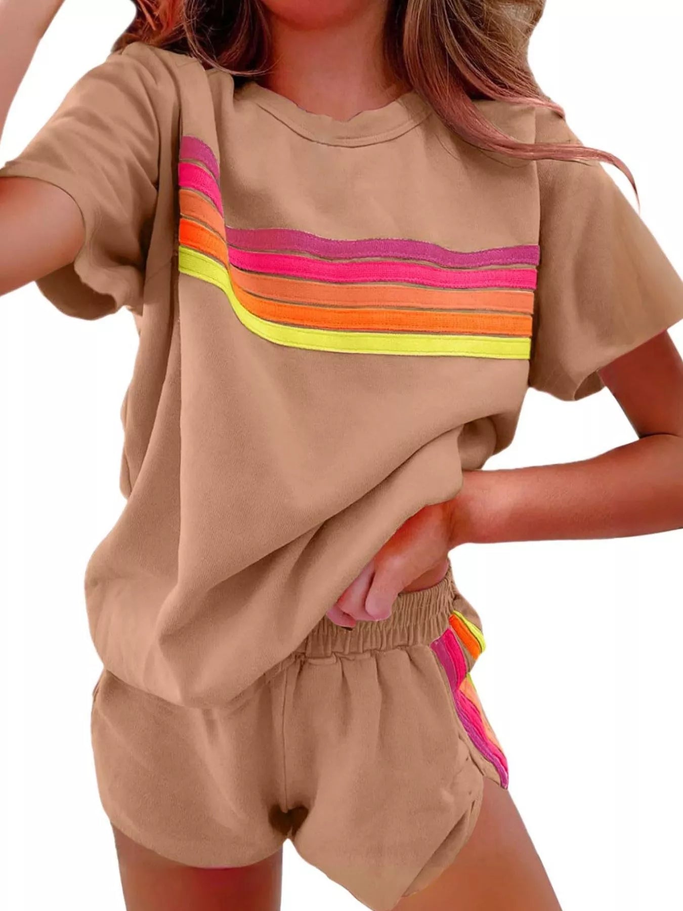 Rainbow Striped Set in multiple colors