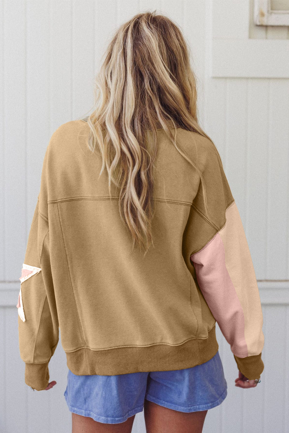 Star Patchwork Sweatshirt in multiple colors