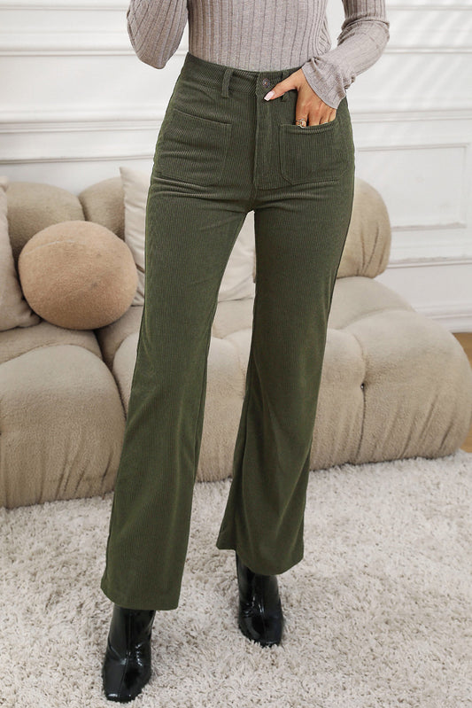Front Pocket Corduroy Pants in multiple colors