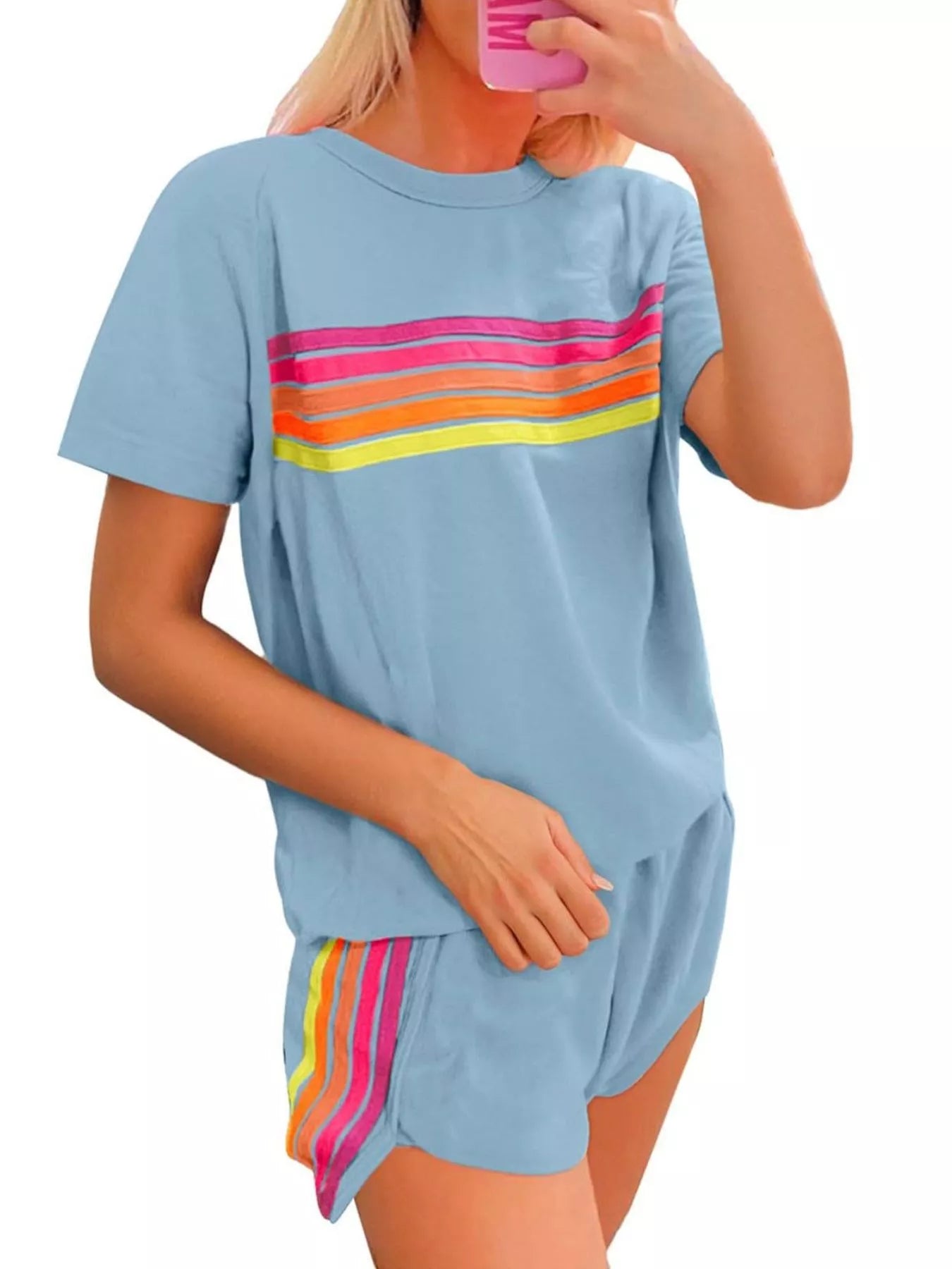 Rainbow Striped Set in multiple colors